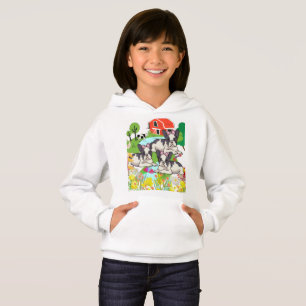 Niedliche Colorado Schwarz-Weiß BauernhofWelpen Hoodie