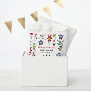 Niedliche Colorful Roboter Kids Robot Geburtstagsp Geschenktütchen