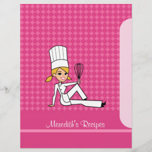Niedliche Cook Illustration Rezept Abdeckung
