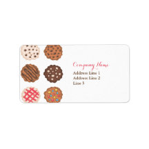 Niedliche Cookies Cookie Business Address Label