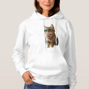 Niedliche Coole Katze Hoodie