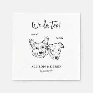 Niedliche Corgi Border Collie Wir tun zu 2 Hunde H Serviette