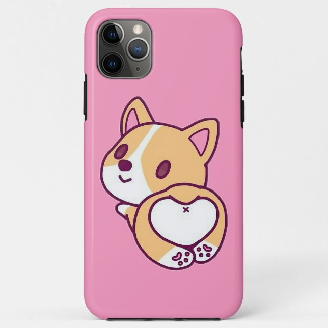 Niedliche Corgi Puppy-Liebe Case-Mate iPhone Hülle (Rückseite)