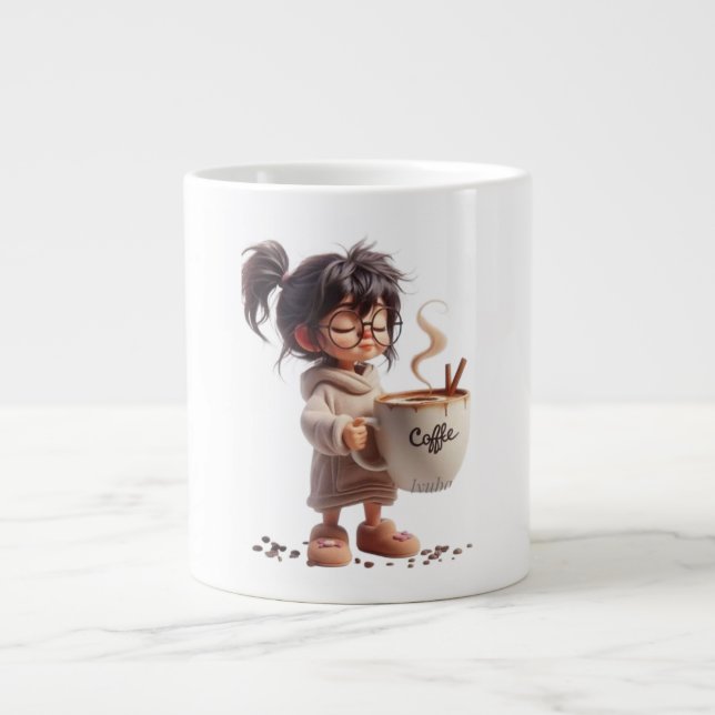 Niedliche Cosy Girl Coffee Tasse (Vorderseite)
