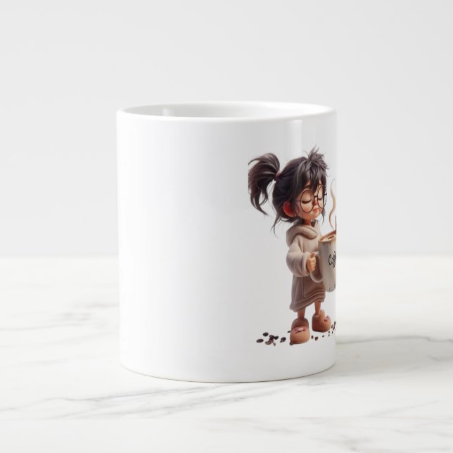 Niedliche Cosy Girl Coffee Tasse - Geschenk für si (Vorderseite)