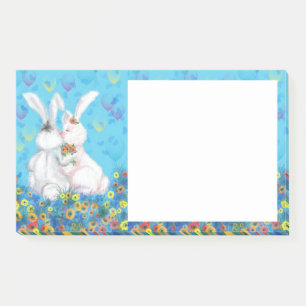 Niedliche Couple Bunny Post-it®-Notizen Post-it Klebezettel