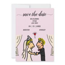 Niedliche Couple Cartoon Farbenfrohe Original Artw