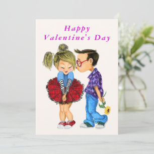 Niedliche Couple Liebe Funny Valentine Day Card
