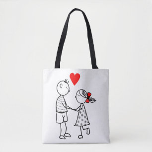 Niedliche Couple Liebe Totasche Romantik