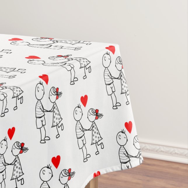 Niedliche Couple Tableclout Tischdecke (Beispiel)