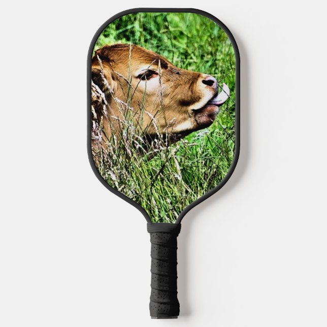 NIEDLICHE COW PICKLEBALL SCHLÄGER (Vorderseite)