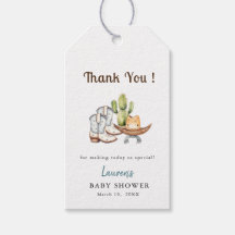 Niedliche Cowboy Boho Baby Dusche Danke