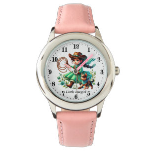Niedliche Cowgirl Liebhaber Armbanduhr