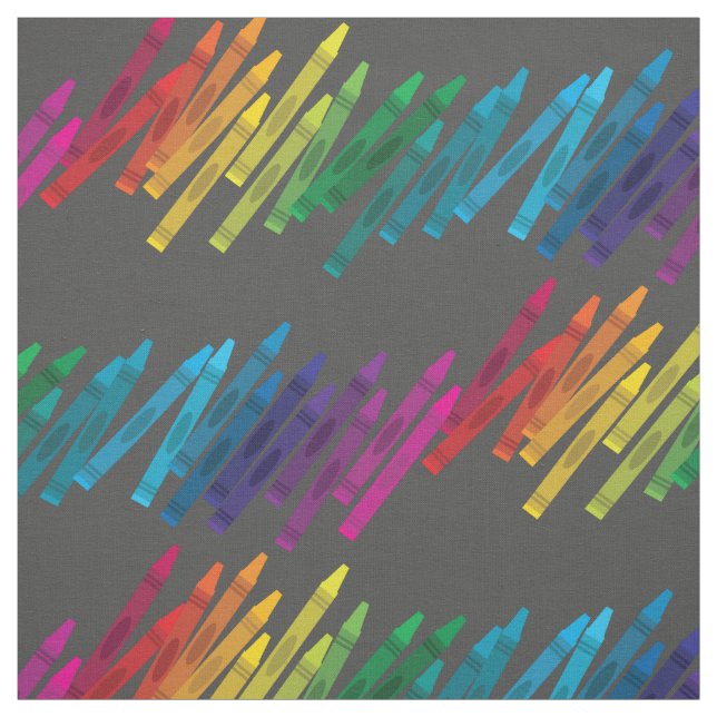 Niedliche Crayons Kinder Kunstschule Stoff (Muster)
