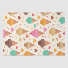 Niedliche Cremefarben mit Herz Seidenpapier