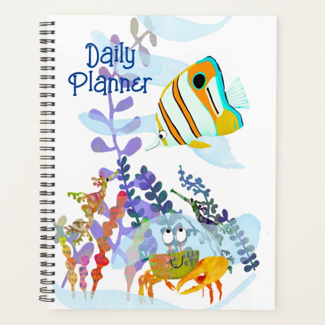 Niedliche Critters Daily Planner Planer (Vorderseite)