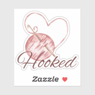 Niedliche Crochet Aufkleber