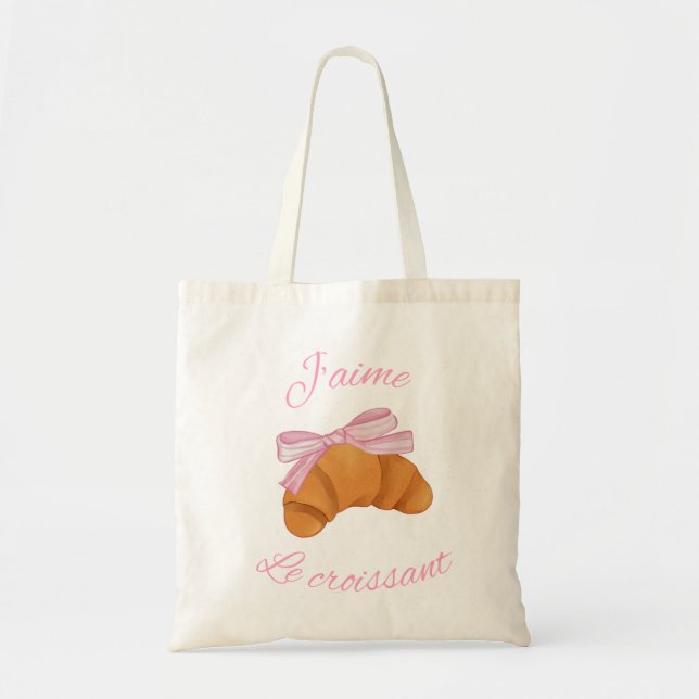 niedliche Croissant-Design-Tasche Tragetasche (Vorne)