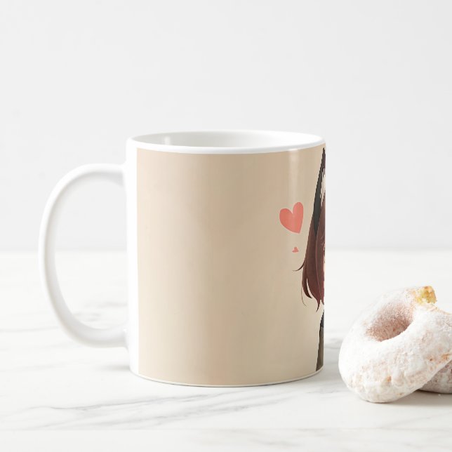 niedliche Cube Kaffeetasse (Mit Donut)