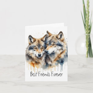Niedliche Cuddling Wolves Die besten Freunde für i