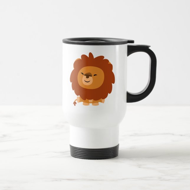 Niedliche Cudly Cartoon Lion Tasse (Rechts)