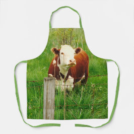 Niedliche Cudly Cow 4Caryn All-over Print-Schürze Schürze