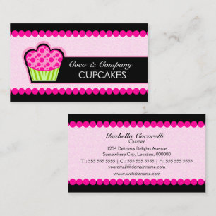 Niedliche Cupcake Bakery Business Cards Visitenkarte