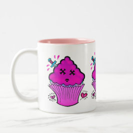 Niedliche Cupcake-Tasse Zweifarbige Tasse
