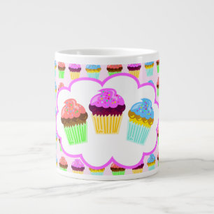 Niedliche Cupcakes Deluxe Muster Jumbo-Tasse