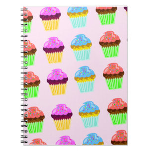 Niedliche Cupcakes Deluxe Muster Notizblock