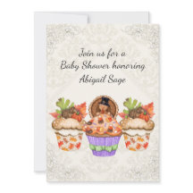 Niedliche Cupcakes Erntedank Fall Kinderdusche lad