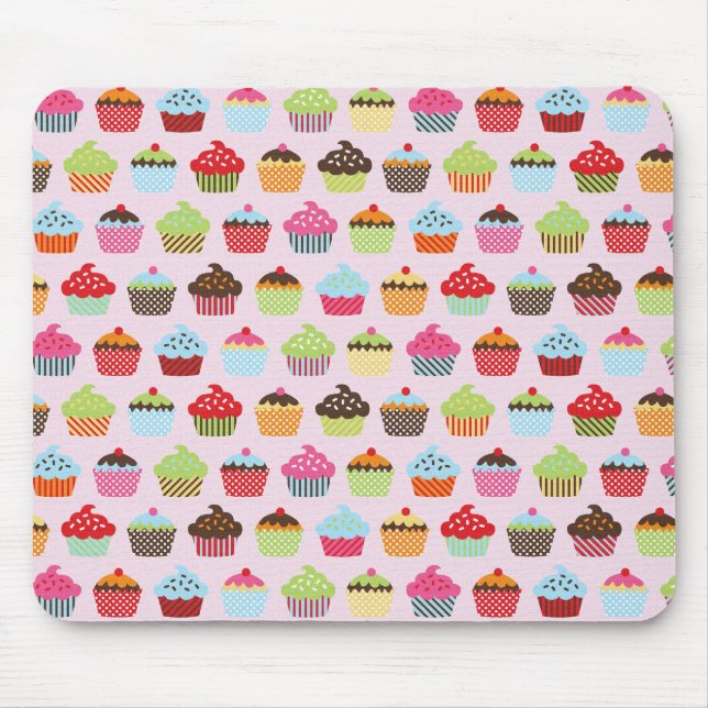 Niedliche Cupcakes Mousepad (Vorne)