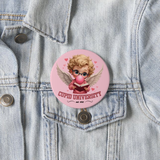 Niedliche Cupid University Bubblegum Angel Ästheti Button (Beispiel)