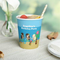 Niedliche Custom Luau Beach Hula Girls Geburtstags