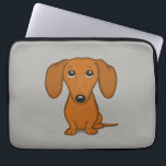 Niedliche Dackel| Cartoon Dackel Hund Laptopschutzhülle<br><div class="desc">Dackel des Niedlichen Cartoon</div>
