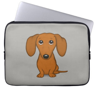 Niedliche Dackel  Cartoon Dackel Hund Laptopschutzhülle
