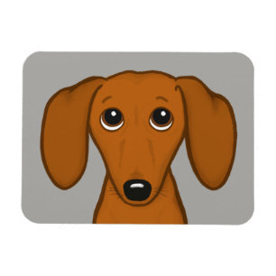 Niedliche Dackel Cartoon Dackel Hund Magnet