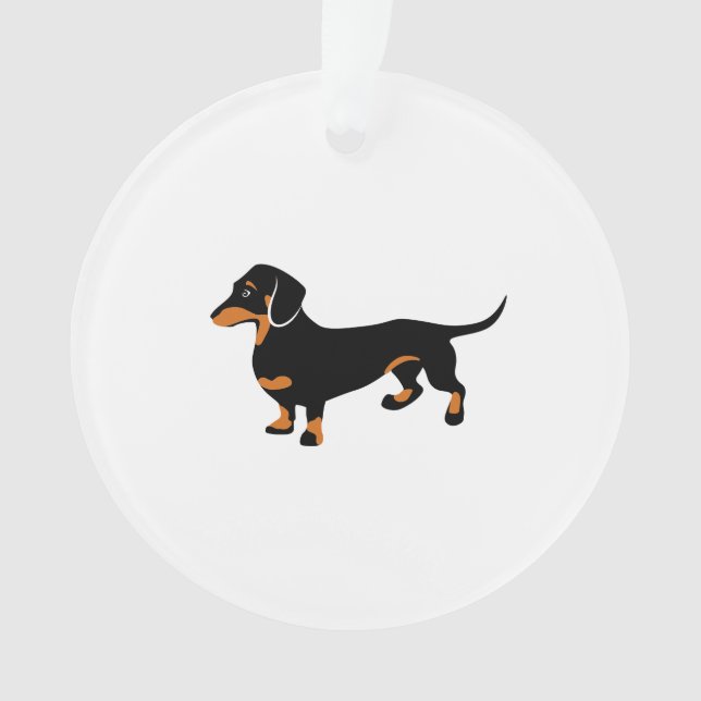 Niedliche Dackel - Dackel-Hund Ornament (Vorderseite)