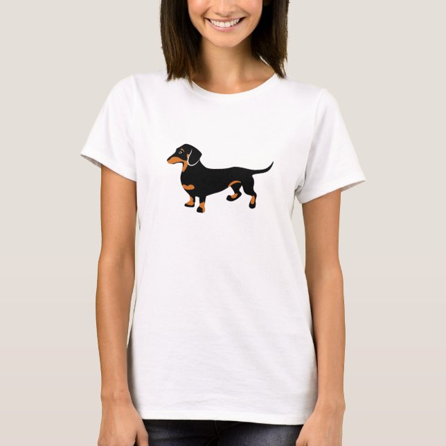 Niedliche Dackel - Dackel Hund T-Shirt (Vorderseite)