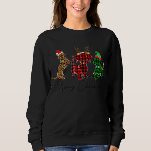 Niedliche Dackel Dackel Hunde Red Kariert Buffalo  Sweatshirt