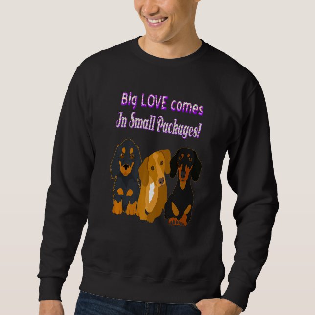 Niedliche Dackel Funny Dackel Hund 2 Sweatshirt (Vorderseite)