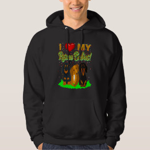 Niedliche Dackel Funny Dackel Hund I Liebe My Resc Hoodie