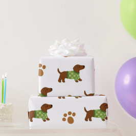 Niedliche Dackel Geschenkpapier