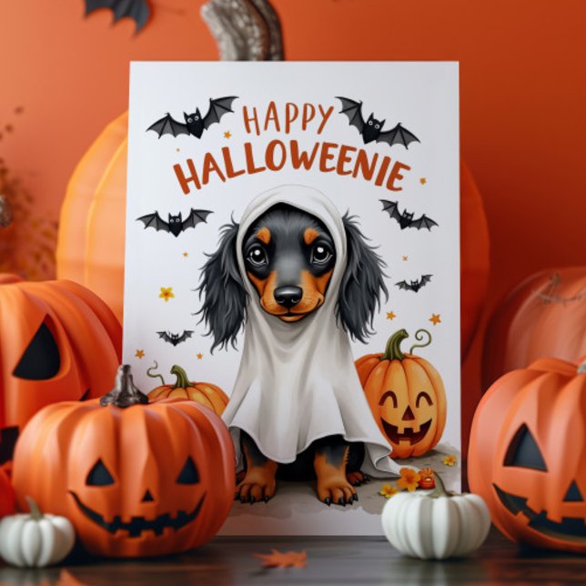 Niedliche Dackel Halloween Karte (Von Creator hochgeladen)