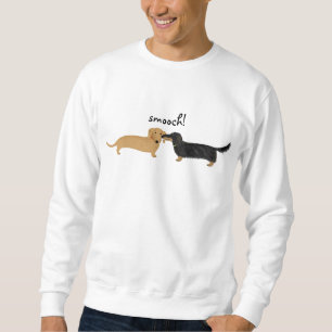 Niedliche Dackel-HundeLiebe Dackelnsmooch- Sweatshirt