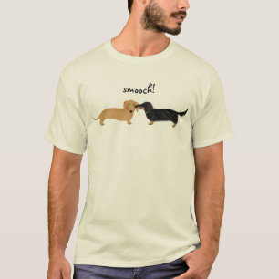 Niedliche Dackel-HundeLiebe Dackelnsmooch-  T-Shirt