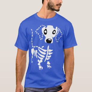 Niedliche Dackel Knochen Skelett Dackel Dackel T-Shirt
