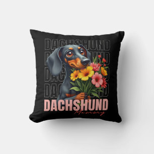 Niedliche Dackel Mommy Kissen