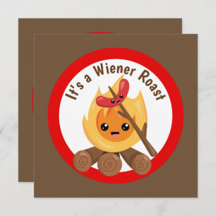 niedliche Dackel Roast Party Einladung hinzufügen 