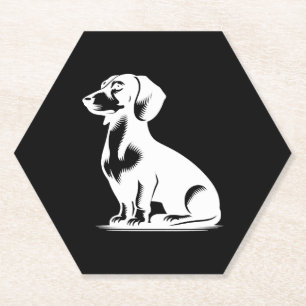 Niedliche Dackel Stilvoller Hund Untersetzer
